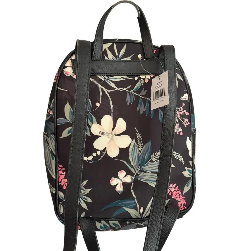 Kate Spade Wilson Road Botanical Small Bradley Backpack NWT Floral Nylon - Picture 7 of 14